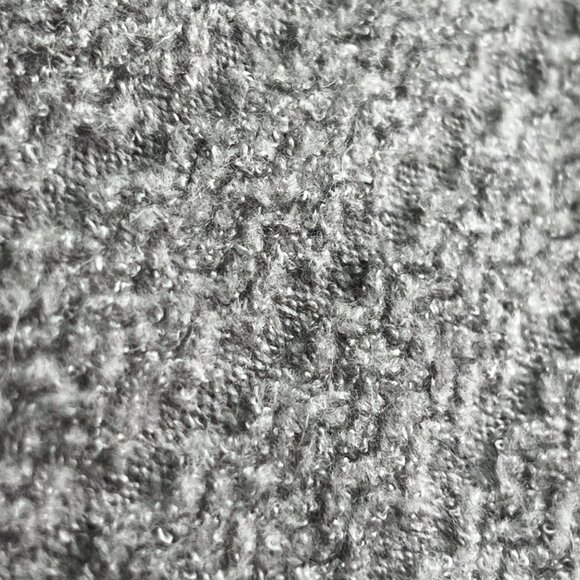 Lucky Brand Cardigan Size Small Long Line Acrylic Cable Knit Light Grey Layering - Picture 4 of 8